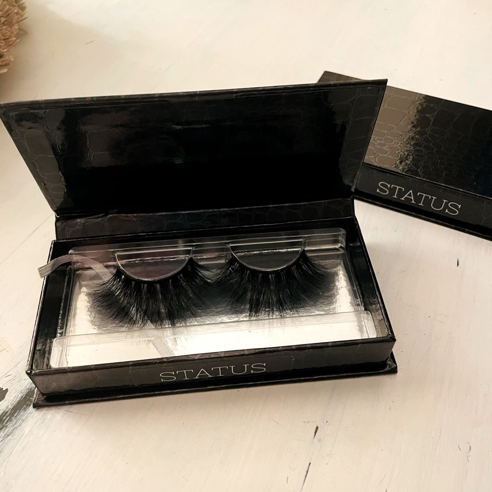 🤩NWT STATUS GORGEOUS FALSE EYELASHES SET OF 2!